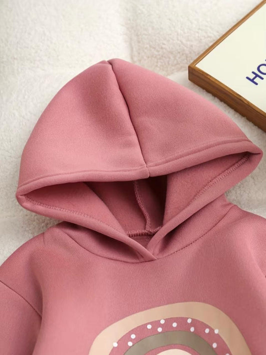 Be Kind Hoodie Set Pink