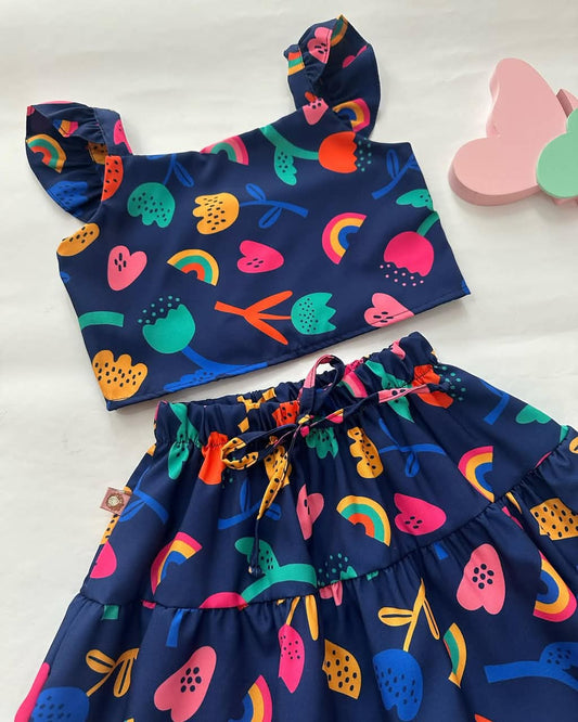Rainbow Bloom Skirt