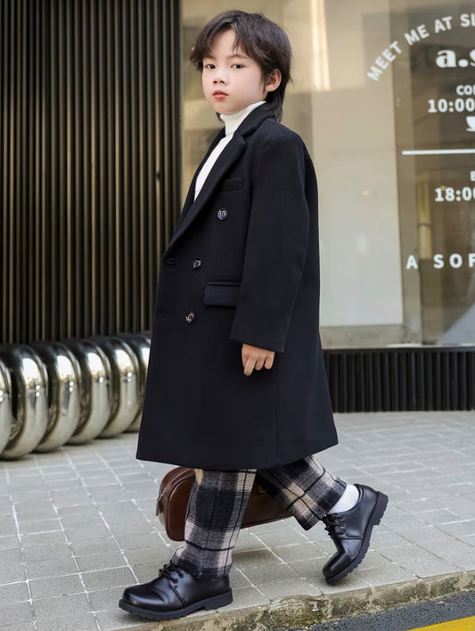 Vintage Black Trench Coat
