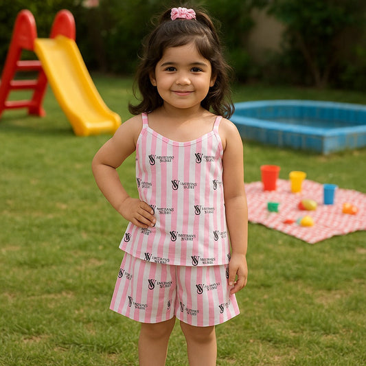 Signature Stripe  Kids Short Set